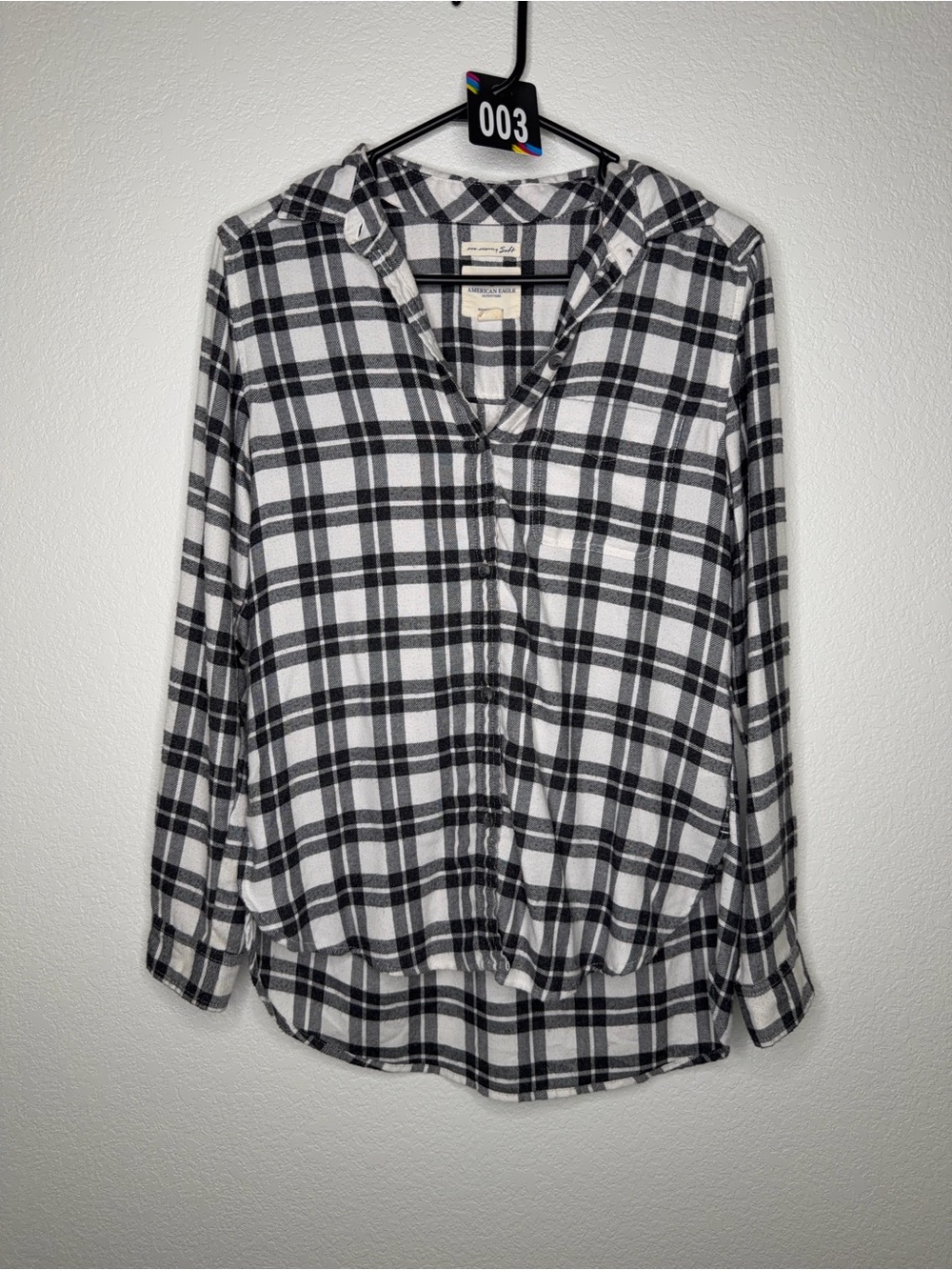 American Eagle XS Ahh-Mazingly Soft Boyfriend Plaid Flannel Shirt